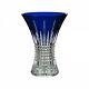 Waterford Lismore Diamond Cobalt Vase