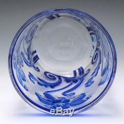 Webb Blue Cameo Glass Vase c1933