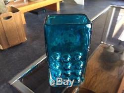 Whitefriars Mobile Phone Vase in Kingfisher Blue