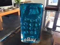 Whitefriars Mobile Phone Vase in Kingfisher Blue
