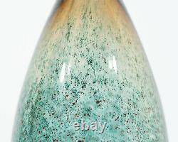 Willy Johansson Hadeland Norway Blue Speckle Glass Vase