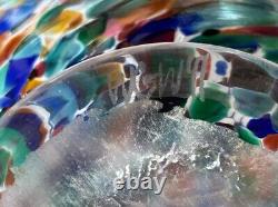 Wimberley Glass VASE WGW San Marcos Texas Cobalt Blue Glass 8 7/8Tall X8 W