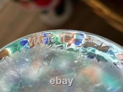 Wimberley Glass VASE WGW San Marcos Texas Cobalt Blue Glass 8 7/8Tall X8 W