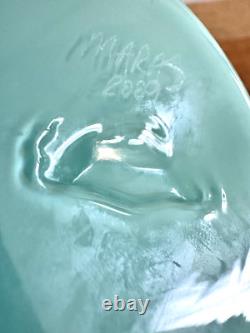 XRARE Thomas Maras 2009 ARTIST SIGNED Studio Art Glass Vase HAND BLOWN GLASS 8